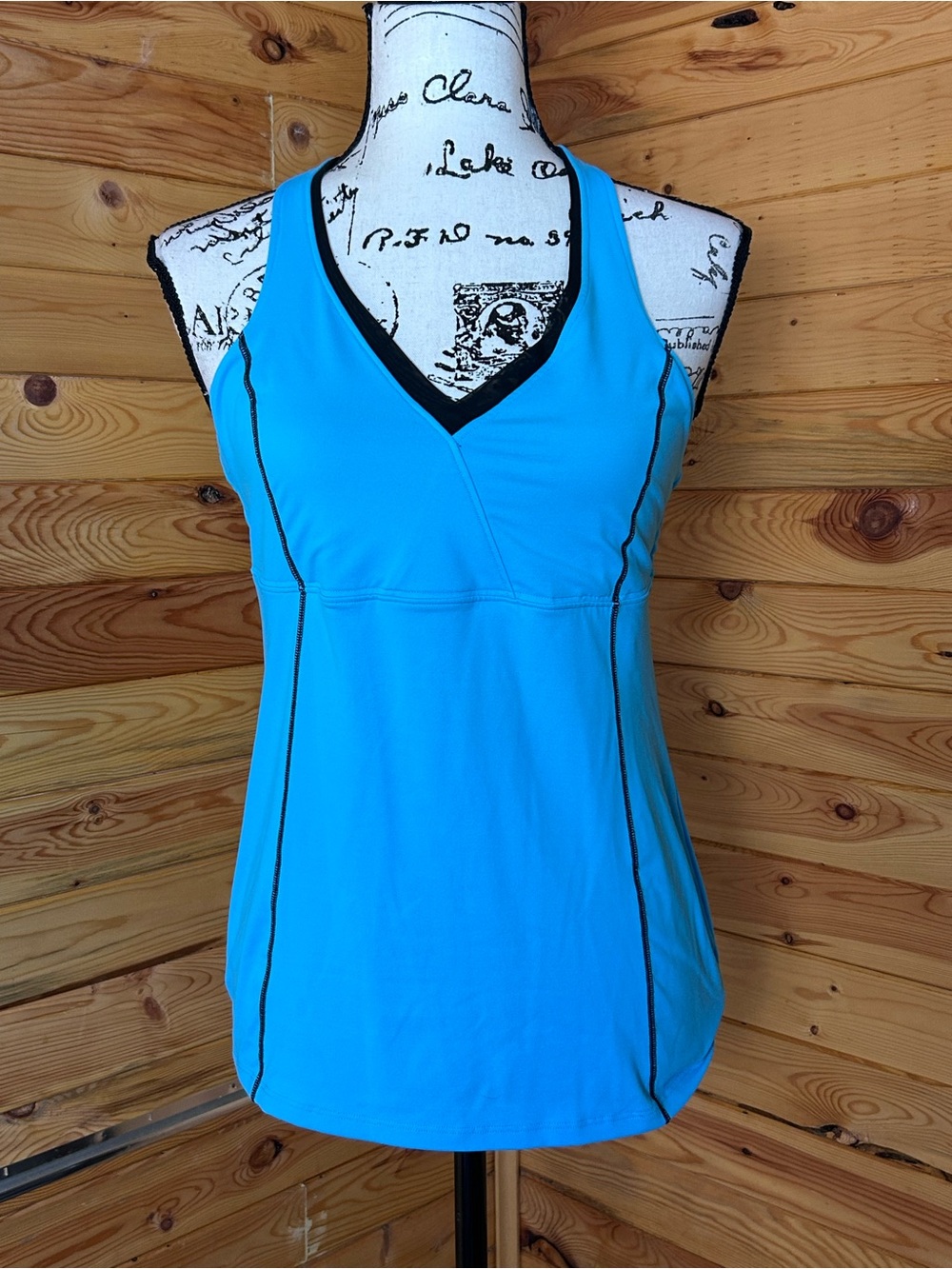 VSX Turquoise and Black Workout Tank